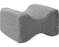 vidaXL - Kniekussen - Éénkleurig - Grijs - 26 - x - 21,5 - x - 15 - cm - Traagschuim