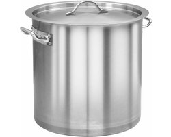 vidaXL - Kookpan - 26 - L - 32x32 - cm - roestvrij - staal