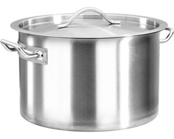 vidaXL - Kookpan - 32 - L - 40x26 - cm - roestvrij - staal