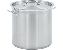 vidaXL - Kookpan - 35 - L - 36x36 - cm - roestvrij - staal