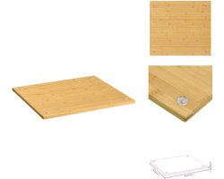 vidaXL Kookplaatafdekking 50x56x1,5 cm bamboe - Kookplaatafdekking - Kookplaatafdekkingen - Snijplank - Dienblad