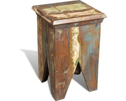 vidaXL - Kruk - massief - gerecycled - hout