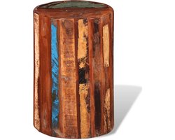 vidaXL - Kruk - massief - gerecycled - hout