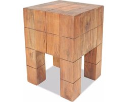 vidaXL - Kruk - massief - mahoniehout