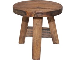 vidaXL - Kruk - massief - mahoniehout