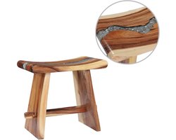 vidaXL - Kruk - massief - suarhout - en - polyresin