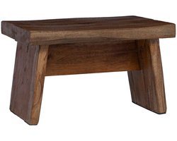 vidaXL - Kruk - Naturel - 29 - x - 20 - x - 17 - cm - Mahonie - Hout