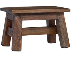 vidaXL - Kruk - Naturel - 30 - x - 20 - x - 20 - cm - Mahonie - Hout