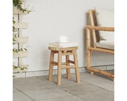 vidaXL - Kruk - Natuurlijk - Bamboe - 30 - x - 30 - x - 36 - cm - Bamboe