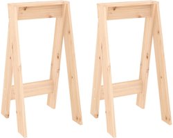 vidaXL - Krukken - 2 - st - 40x40x75 - cm - massief - grenenhout