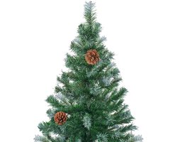 vidaXL Kunstkerstboom - 180 cm - Inclusief verlichting Kunstkerstboom - Kerstdecoratie - Led Licht - Kerstlicht - Kerstboom Groen - Kerstboom 180cm