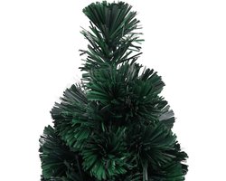 vidaXL Kunstkerstboom 64 cm met licht en standaard Kerstboom - Mini Kerstboom - Glazen Vezel Kerstboom - LED Kerstboom - Kunstkerstboom