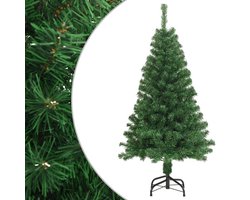 vidaXL - Kunstkerstboom - met - dikke - takken - 120 - cm - PVC - groen