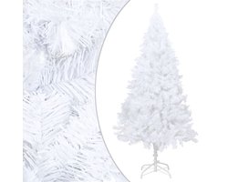 vidaXL - Kunstkerstboom - met - dikke - takken - 210 - cm - PVC - wit
