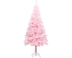 vidaXL - Kunstkerstboom - met - standaard - 150 - cm - PVC - roze