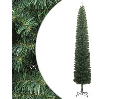 vidaXL - Kunstkerstboom - smal - met - standaard - 270 - cm - PVC