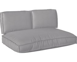 vidaXL - Kussen - Set - 3 - pcs - Grijs - Oxford - Stof