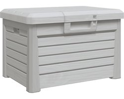 vidaXL - Kussenbox - 73x50,5x46,5 - cm - polypropeen - grijs