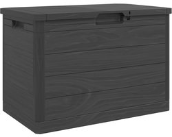vidaXL - Kussenbox - 77,5x44,5x53 - cm - polypropeen - antracietkleurig