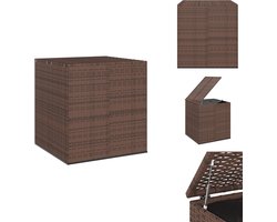 vidaXL Kussenbox - Kussenboxen - Tuinbox - Opbergbox - Tuinbox 100x97,5x104 cm polyetheen rattan bruin