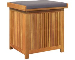 vidaXL - Kussenbox - voor - buiten - 60x50x61 - cm - massief - acaciahout