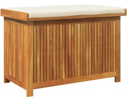 vidaXL - Kussenbox - voor - buiten - 90x50x60,5 - cm - massief - acaciahout