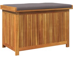 vidaXL - Kussenbox - voor - buiten - 90x50x60,5 - cm - massief - acaciahout