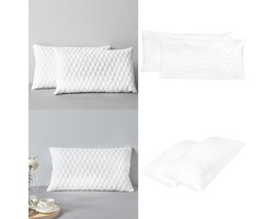 vidaXL Kussens 2 st 80x40x14 cm traagschuim - Kussen - Kussens - Hoofdkussen - Hoofdkussens