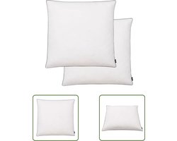 vidaXL Kussens Kopen - Donzen Kussens - Kussens 2 st verenvulling 80x80 cm wit - Slaapcomfort - Dekbedovertrek - Bedlinnen
