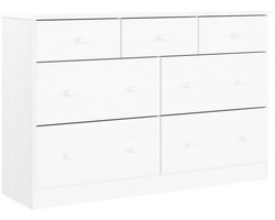 vidaXL - Ladekast - ALTA - 112x35x73 - cm - massief - grenenhout - wit