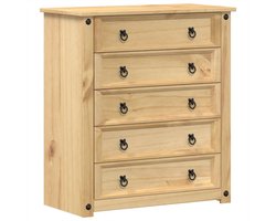 vidaXL - Ladekast - Corona - 80x40x89 - cm - massief - grenenhout