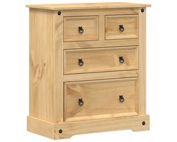 vidaXL - Ladekast - Corona - 80x43x91 - cm - massief - grenenhout