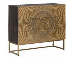vidaXL - Ladekast - met - lade - Koper - 75 - x - 30 - x - 65 - cm