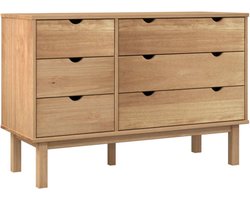 vidaXL - Ladekast - OTTA - 111x43x73,5 - cm - massief - grenenhout