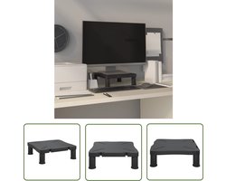 vidaXL Laptop Stand - Monitorstandaard - Monitorstandaard 33,5x34x10,5 cm zwart - Computer Accessoires - Ergonomic - Bureaustuif