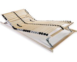 vidaXL - Lattenbodem - met - 28 - latten - 7 - zones - 80x200 - cm
