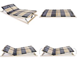 vidaXL Lattenbodem met 42 latten 7 zones 140x200 cm - Bedbodem - Bedbodems - Lattenbodem - Lattenbodems