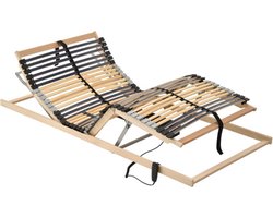 vidaXL - Lattenbodem - met - 42 - latten - 7 - zones - elektrisch - 90x200 - cm
