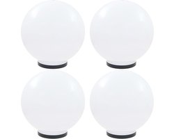 vidaXL LED-bollampen 4 st rond 40 cm PMMA