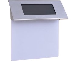 vidaXL LED-huisnummer op zonne-energie roestvrij staal