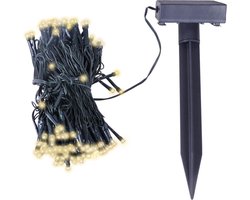 vidaXL - LED-lichtsnoer - solar - warmwit