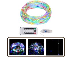 vidaXL Lichtslinger - 150 LED's - 15 m - Meerkleurig Kerstslinger - Led Slinger - Kerstdecoratie - Tuinverlichting - Outdoor Verlichting