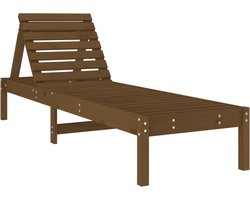 vidaXL - Ligbed - 199,5x60x74 - cm - massief - grenenhout - bruin