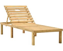 vidaXL - Ligbed - geïmpregneerd - grenenhout