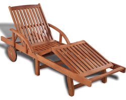 vidaXL - Ligbed - massief - acaciahout