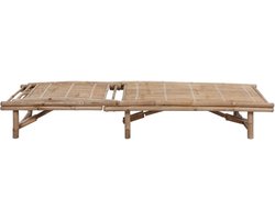 vidaXL - Ligbed - met - kussen - bamboe