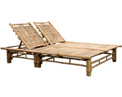 vidaXL - Ligbed - tweepersoons - bamboe