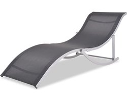 vidaXL Ligbedden - Inklapbaar - Aluminium - 2 stuks Ligbed - Lounge Stoel - Tuinset - Buitenshuis Relaxen - Aluminium Ligbed