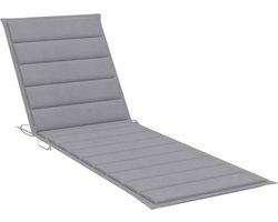 vidaXL - Ligbedkussen - 200x60x3 - cm - oxford - stof - grijs