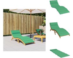 vidaXL Ligbedkussen - Ligbedkussens - Kussen Loungekussen - Stoelkussen - Ligbedkussen 180x60x3 cm oxford stof groen